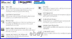 Kenwood KMR-D382BT 1-DIN Car/Marine Bluetooth/CD/SXM+AM/FM Weatherproof Receiver