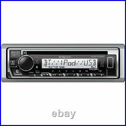 Kenwood KMR-D382BT Marine Boat Stereo w\ Bluetooth USB AUX CD Player Receiver
