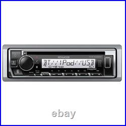 Kenwood KMR-D382BT Marine CD Receiver & KFC-1673MRBL 6.5 2-Way Marine Speakers