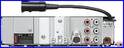 Kenwood KMR-M332BT 1-DIN Marine/Car Stereo, Bluetooth & 4x KFC-1613MRB Speakers