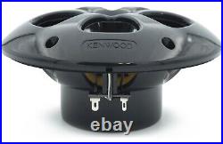 Kenwood KMR-M332BT 1-DIN Marine/Car Stereo, Bluetooth & KFC-1613MRB Speakers