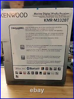 Kenwood KMR-M332BT 1-DIN Marine Digital Media Receiver Boat Stereo NEW