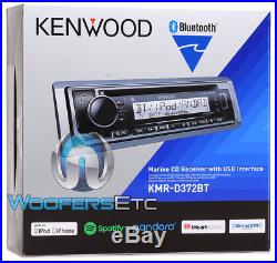 Kenwood Kmr-d372bt CD Usb Aux Ipod Bluetooth Marine Boat Stereo Sirius XM Ready