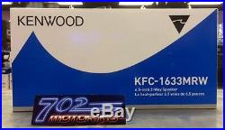 Kenwood Marine Boat Bluetooth Usb Aux Mp3 Radio + 2 X White Marine Speakers