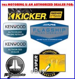Kenwood Marine Boat Bt Kmr-m322bt Radio + 2 X Kicker Marine Speakers + 600w Amp