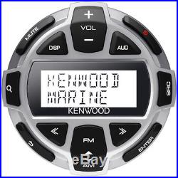 Kenwood Marine Boat MP3 AUX Bluetooth Radio + Digital Remote & SiriusXM Antenna