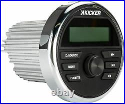 Kicker 46KMC2 Weather-Resistant Marine WP Boat Media Receiver, Bluetooth Stereo