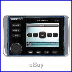Kicker KMC10 Marine Boat Yacht Bluetooth Stereo Radio Receiver, 3.5 LCD Display