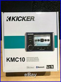 Kicker KMC10 Marine Radio USB Bluetooth Weather Band Boat AM/FM KMC-10 KMC 10