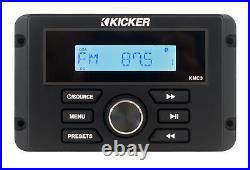Kicker KMC3 Marine Digital Media Gauge Receiver withBluetooth/USB For Boat/ATV/UTV