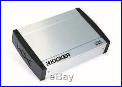 Kicker Marine 6.5 Coaxial, Box Speaker, Boat Amplifier, Kenwood Radio Receiver
