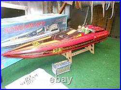 Kyosho 800 Jet Stream Radio Control RC Electric Racing Boat Kit Excellent Cond