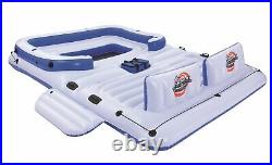 Large Giant Inflatable Boat Water Float Island Lounge 6-Person Lake Ocean Party