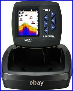 Lucky Boat Fish Finder and Depth Sounder Salt for Fishing with Colour LCD NEW