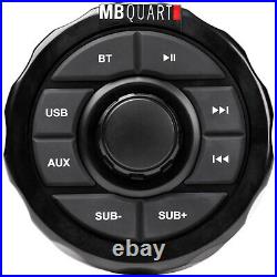 MB QUART GMR-1.5B Marine Gauge Receiver withBluetooth/USB/Aux+4 MTX 6.5 Speakers