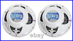 MB QUART MDR2.0W Marine Boat AM/FM Receiver withBluetooth+2 Rockville 8 Speakers