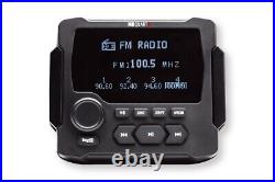MB Quart GMR-LCD Gauge Hole Mount Marine/Boat Receiver Bluetooth AM/FM Radio