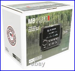 MB Quart GMR-LCD Marine/Boat Receiver withAM/FM/Bluetooth+(2) 6.5 LED Speakers
