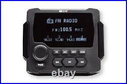 MB Quart GMR-LCD Marine/Boat Receiver withAM/FM/Bluetooth+(4) 6.5 LED Speakers
