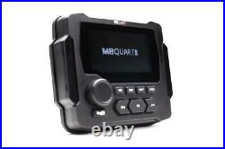 MB Quart GMR-LCD Marine/Boat Receiver withBluetooth+(2) 6.5 LED Tower Speakers