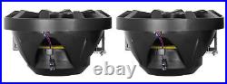 MB Quart GMR-LED Marine/Boat Receiver withBluetooth/USB+(2) 8 Black LED Speakers