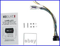 MB Quart GMR-LED Marine/Boat Receiver withBluetooth/USB+(2) 8 White LED Speakers