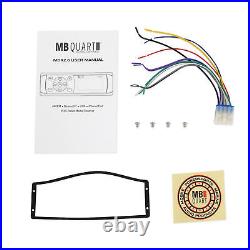 MB Quart MDR2.0 1-Din Marine/Boat Bluetooth/USB Receiver+(4) 6.5 LED Speakers