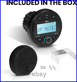 MGR300B Marine Boat Stereo Gauge Receiver Bluetooth, AM/FM Radio, IPX5 Weather