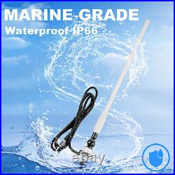 Marine Audio Bluetooth Boat Radio Stereo + Waterproof 4inch Speakers + Antenna