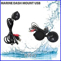 Marine Audio Stereo Package 5.25 Boat Speakers 160W Waterproof AM FM Radio