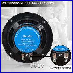 Marine Audio Waterproof Bluetooth Stereo Radio+4 Boat Ceiling Speakers+ Antenna