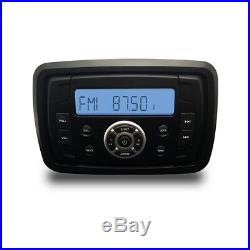 Marine Bluetooth AM FM Boat Audio Radio+4 2 Way Marine Boat Speakers +Aerial