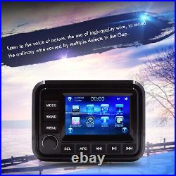Marine Bluetooth Stereo Digital Media System with 6.5 Weatherproof Boat Speakers