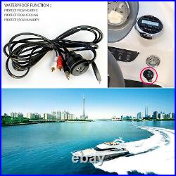 Marine Bluetooth Stereo Receiver and Boat Speakers 4inch 100W with USB Cable