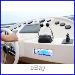 Marine Boat Radio MP3/USB/SD/AUX iPod Receiver with Cover Shield, 8 Speaker, Amp