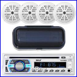 Marine Boat Yacht USB Stereo & Wireless Bluetooth & 4 Speakers /Cover