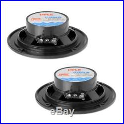 Marine Boat Yacht USB Wireless Bluetooth Stereo, (4) 4-Inch Speakers, Dust Cover