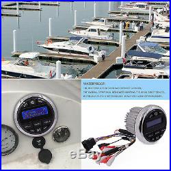 Marine DAB DAB+ Boat Radio Player Waterproof Stereo Bluetooth Audio Yacht ATV UV