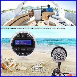Marine DAB DAB+ Boat Radio Watertight Stereo Bluetooth Yacht Car ATV Mp3 Player
