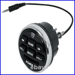 Marine Gauge Hole Receiver Bluetooth USB Radio Wired Remote Boat Audio Control