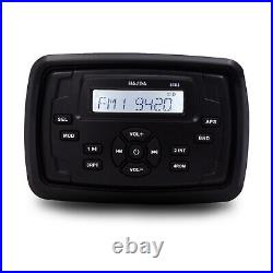 Marine Radio Bluetooth Stereo Audio System Square Receiver For CAR BOAT ATV