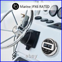 Marine Radio Bluetooth Stereo Audio Waterproof Radio Boats FM AM Gauge Stereo