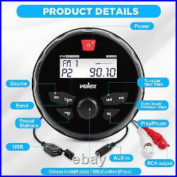 Marine Radio Marine Stereo Bluetooth Boat Stereo Gauge Style round Stereo System