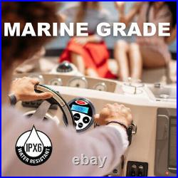 Marine Stereo Audio Receiver Boat Radio+ 4'' Box Waterproof Speakers + Antenna