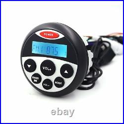 Marine Stereo Audio System Bluetooth Player Boat UTV Radio Receiver MP3 USB