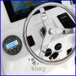Marine Stereo Bluetooth Audio System with Boat 6.5 Speaker 240W and FMAM Aerial