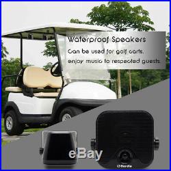 Marine Stereo Bluetooth Radio Gauge Audio+4 Boat Surface Mount speakers