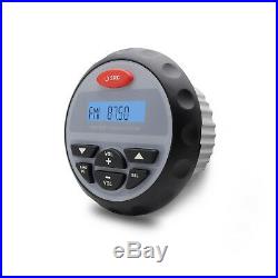 Marine Stereo Bluetooth Radio Waterproof Gauge Audio MP3 Player+4 Boat Speakers