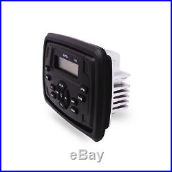 Marine Stereo Bluetooth Waterproof Audio FM AM Radio Boat Radio + White Antenna