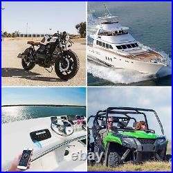Marine Stereo Radio FM/AM USB for ATV UTV RZR XP900 Motorcycle Boat Golf Cart